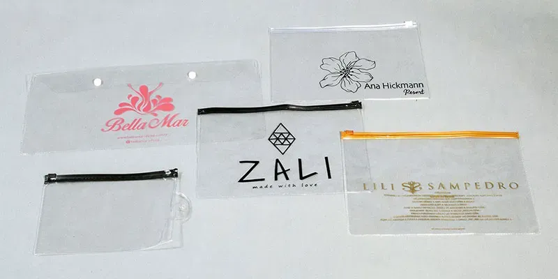 Envelope pvc cristal zip zap